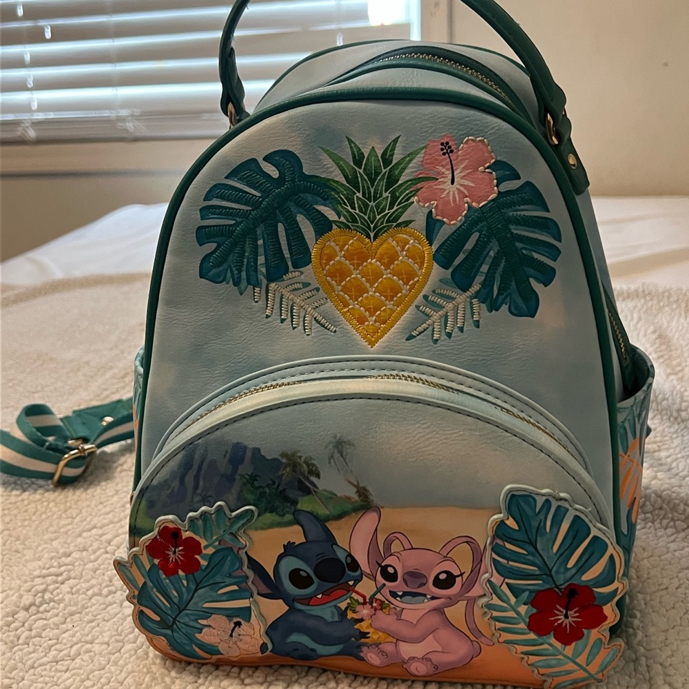 Disney stitch backpack and wallet